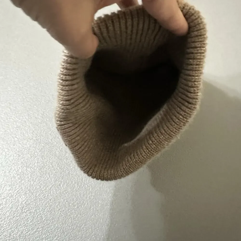 Jaxmonoy Cashmere Beige Beanie